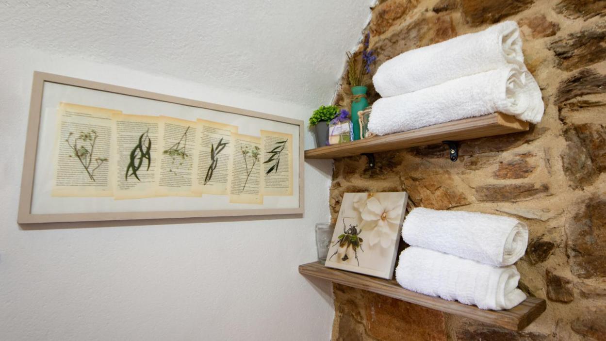 Apartamento duplex rural con chimenea y vistas panorámicas desde la cama Sant Marti Sacalm Exterior foto