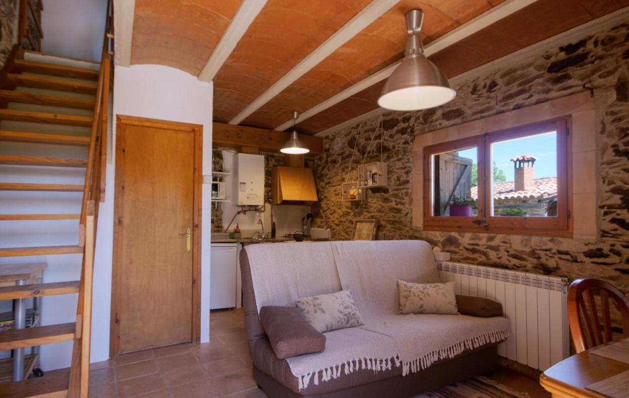 Apartamento duplex rural con chimenea y vistas panorámicas desde la cama Sant Marti Sacalm Exterior foto